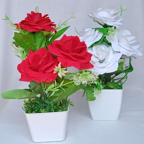 Artificial Flowers with Pot