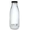 Glass Bottles 500ml (1/2Litre), With Free Extra Cap , Clear Transparent with Air Tight Black Lid, ( Pack of 4), Clear Quality - Image 3