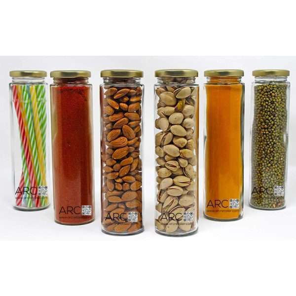 Bamboo Glass Jars