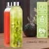 Glass Water Bottles With Leak proof Stainless Steel Cap - Clear, 800 ML,. Premium Soda Lime, Best As Reusable Drinking Bottle, Sauce Jar, Juice Beverage Container, Kefir Kit - Image 5