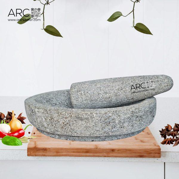 Arc retail Best Kalvam and Kuliammi set, Molcajete and Tejolote for sale, Traditional Mortar and Pestle, High-quality Griding Stone