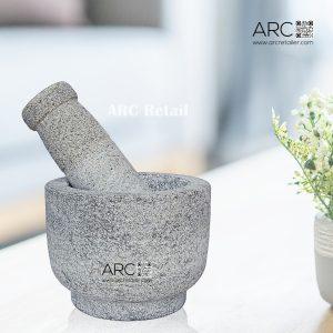 Granite mortar and pestle, Premium kitchen tools, Culinary grinding essentials, Stylish kitchen accessories, Rustic elegance in cooking, Arcretail