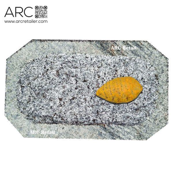 Arcretail Rubbing Stone for Sandalwood, Turmeric, Chandan grinding stone