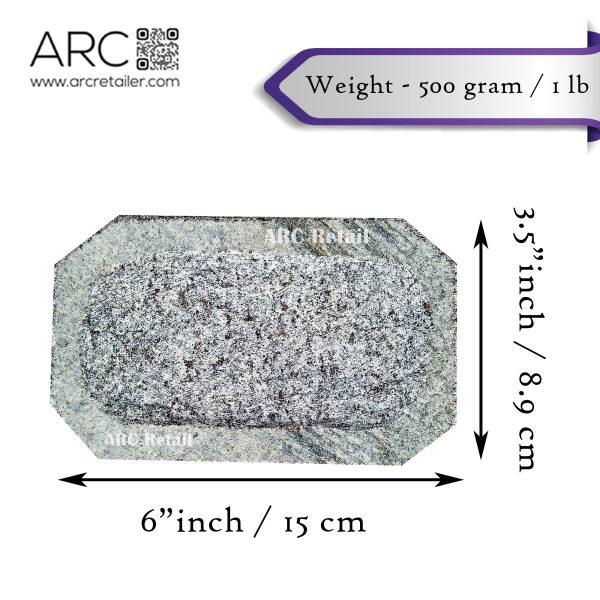 Arcretail Rubbing Stone for Sandalwood, Turmeric, Chandan grinding stone