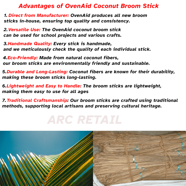 OvenAid Coconut Ekel Broom Stick Teela, Nariyal Jhadu