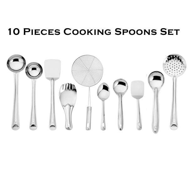 Stainless Steel Cooking Spoon Set