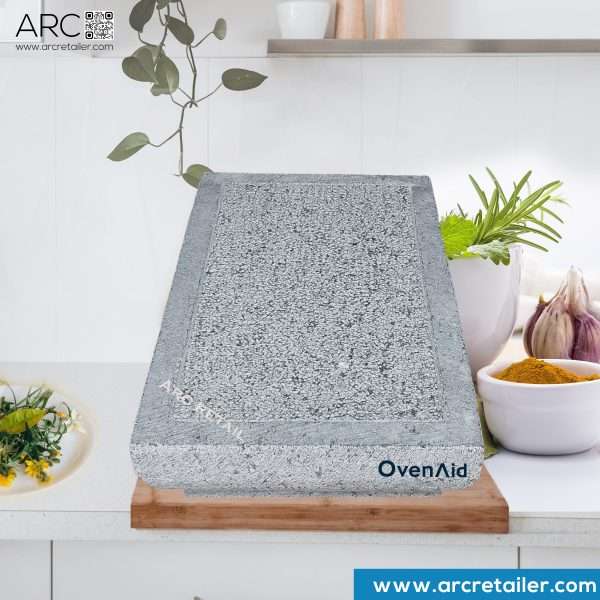 Best Stone Ammikal/Sil Bhatta/Mortar & Pestle - 14x12 Inches - Brand Ovenaid | ARC Retail - Image 5