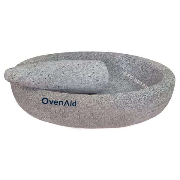 OvenAid Premium Natural Stone Kalvam (12x8") – Ayurvedic Spice Grinder & Mortar Pestle | ArcRetailer - Image 3