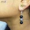 New German Silver Black Ball Dangler Earrings – 100% Handcrafted, Elegant & Lightweight Jewelry for Women & Girls | Madlva – ARC Retail - Image 3
