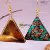New Madlva Handmade Mosaic Triangle Dangler Earrings – 100% Handcrafted, Stylish & Lightweight Jewelry for Women & Girls | ARC Retail - Image 5