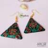 New Madlva Handmade Mosaic Triangle Dangler Earrings – 100% Handcrafted, Stylish & Lightweight Jewelry for Women & Girls | ARC Retail - Image 6
