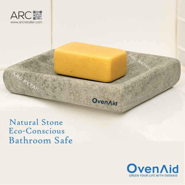 Premium Natural Stone Soap Holder – Handcrafted 9x9x2 inches Eco-Friendly- 100% Natural Stone. - Image 6