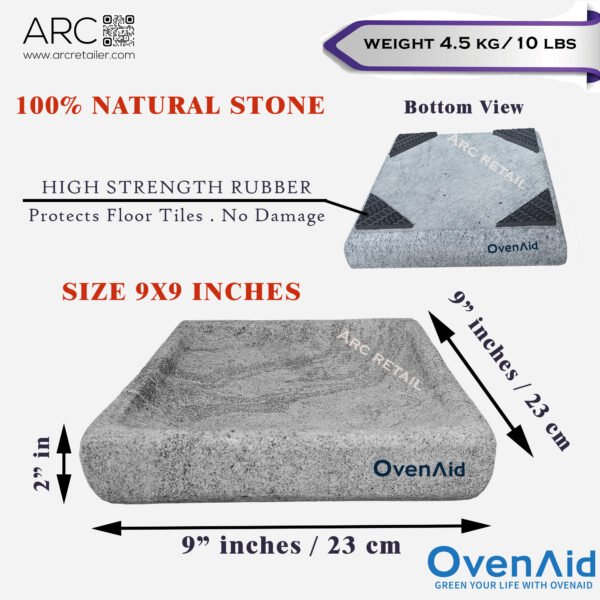Premium Natural Stone Soap Holder – Handcrafted 9x9x2 inches Eco-Friendly- 100% Natural Stone. - Image 7