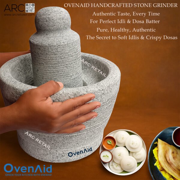 Traditional Okhli Khalbatta Grinder Stone for Spices