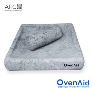 Kalvam Stone Mortar and Pestle Set OvenAid Arcretail