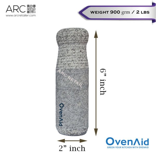 Premium Natural Stone Pestle – Heavy-Duty Hand Grinder for Kitchen, Spices & Herbs - OvenAid 100% Natural Stone - Image 4