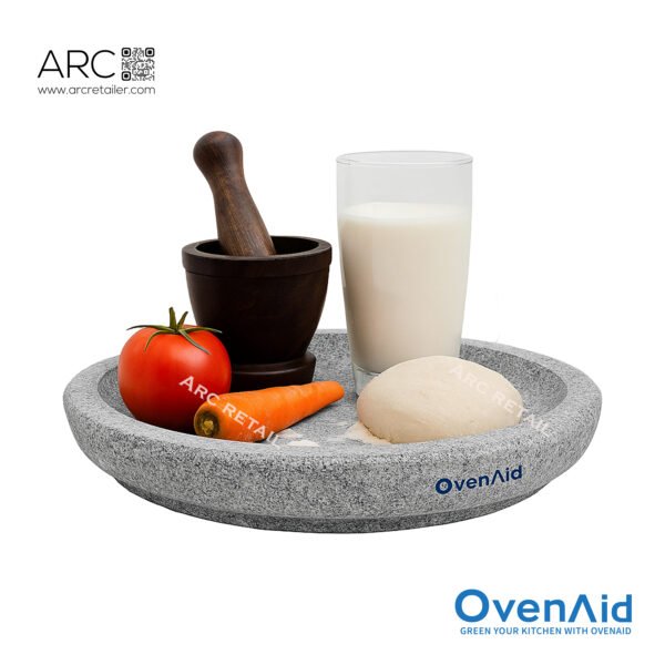 Premium Natural Stone Plate – 11 Inch Round for Kitchen, Serving & Multi-Purpose Use - 100% Natural Stone - Image 5