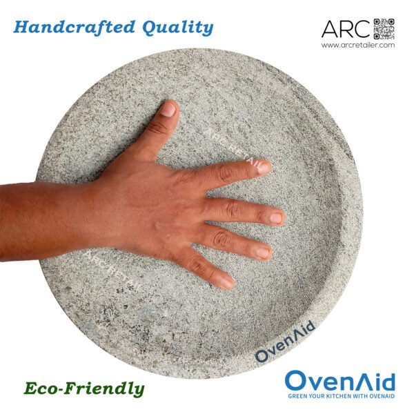 Premium Natural Stone Plate – 11 Inch Round for Kitchen, Serving & Multi-Purpose Use - 100% Natural Stone - Image 3