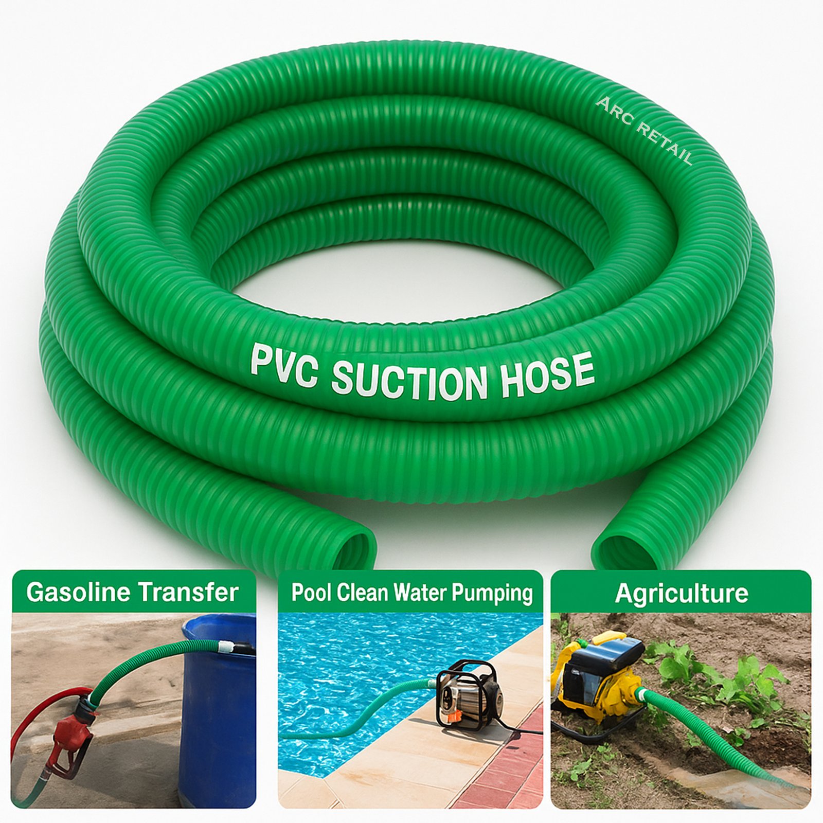 Best PVC Suction Hose 1 Inch Heavy Duty – 30 Meter (Approx 100 Feet) | ARC Retail 5 Best PVC Suction Hose 1 Inch Heavy Duty – 30 Meter (Approx 100 Feet) | ARC Retail - Image 5